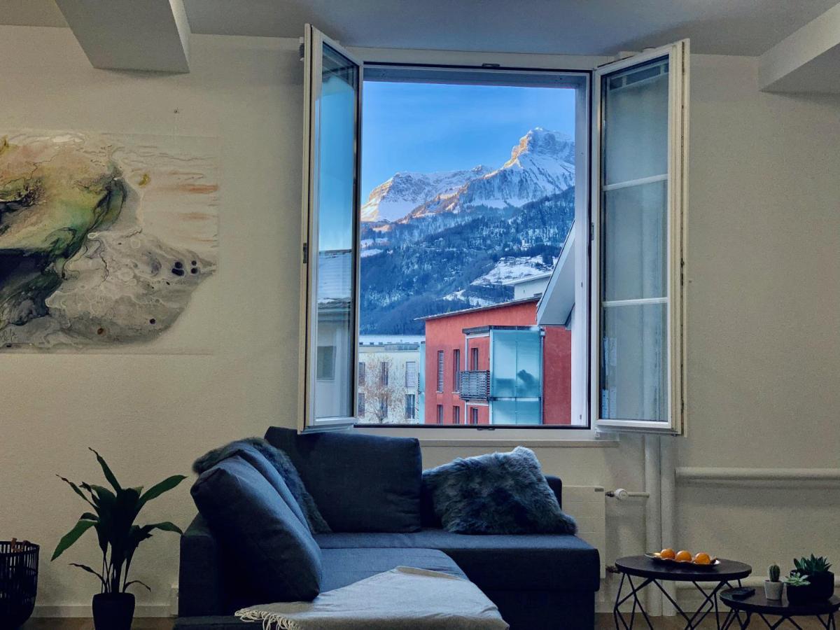 Eva O Wellnessoasis O Montainview O Pizzaoven O Apartment Ingenbohl Bagian luar foto