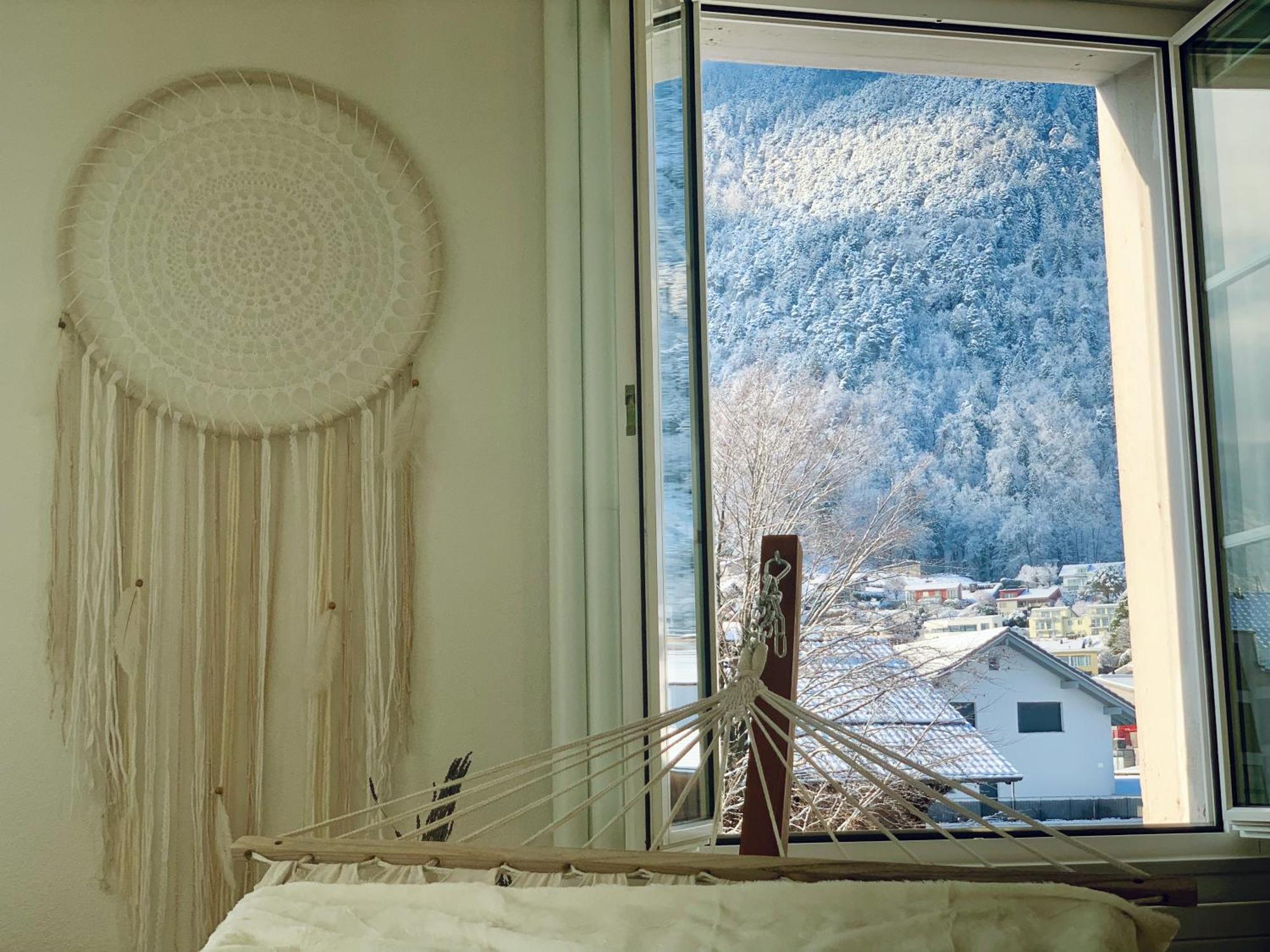 Eva O Wellnessoasis O Montainview O Pizzaoven O Apartment Ingenbohl Bagian luar foto